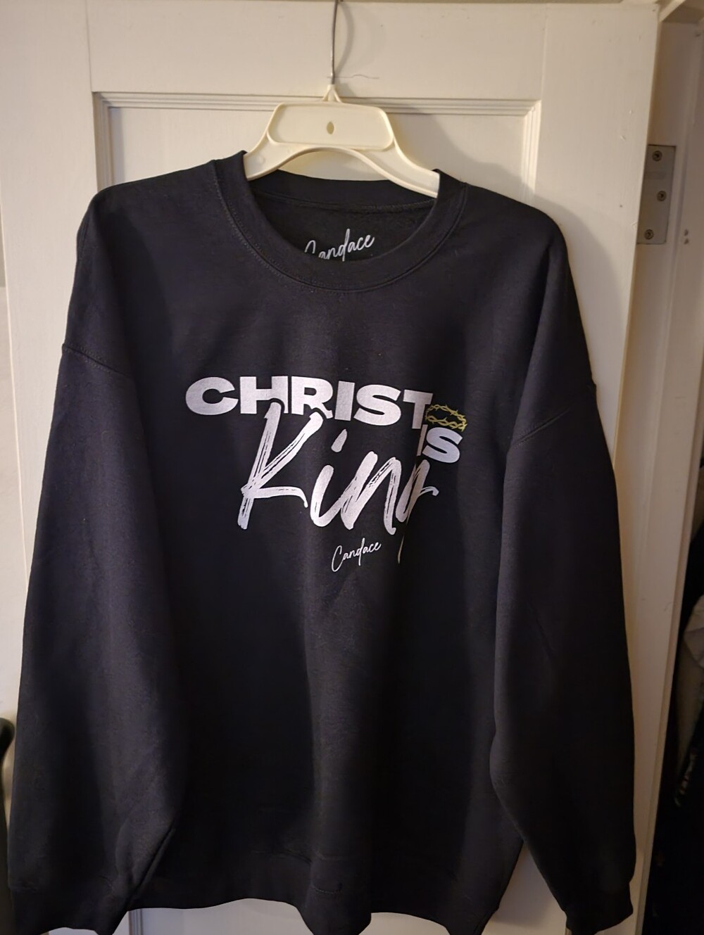 Candace Owens Christ Is King Sweatshirt X-Large